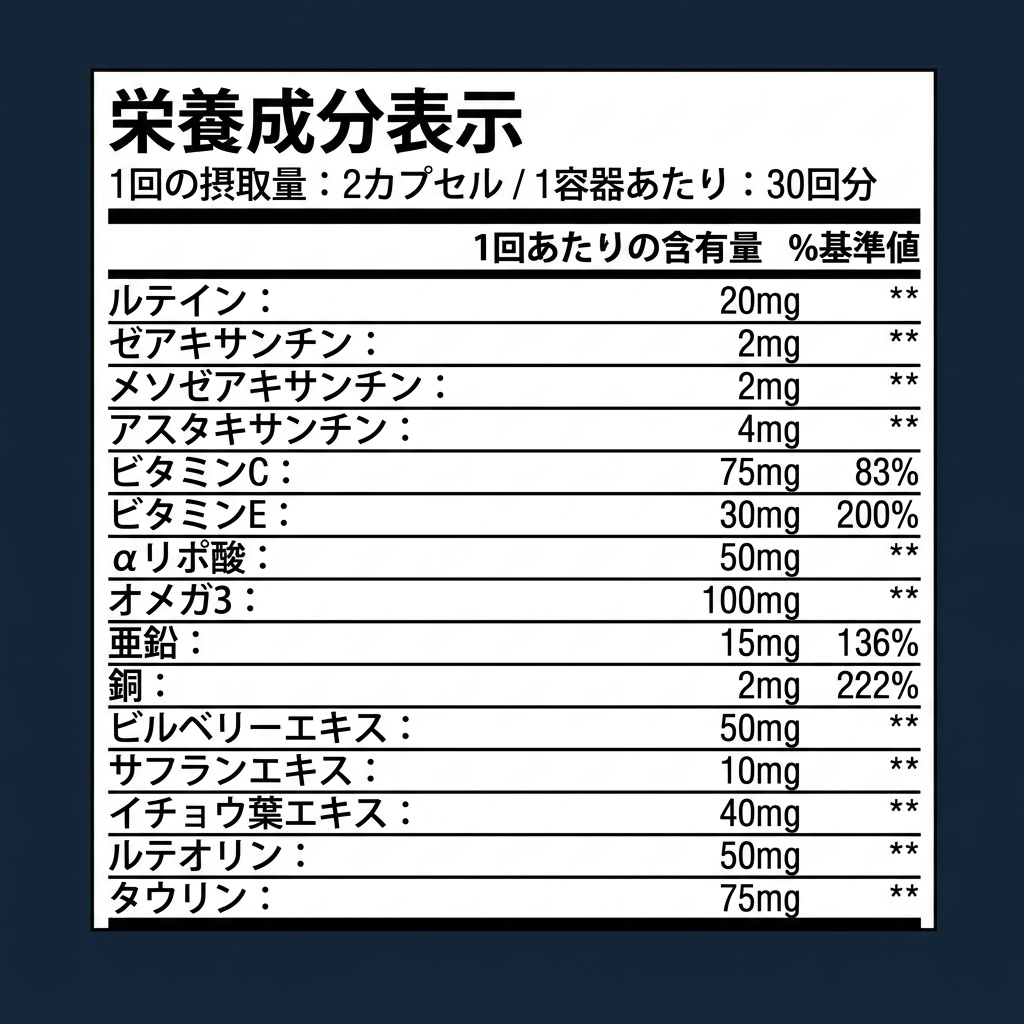 Canibiome™ 15-in-1 アイフォーミュラ - Formule - JP
