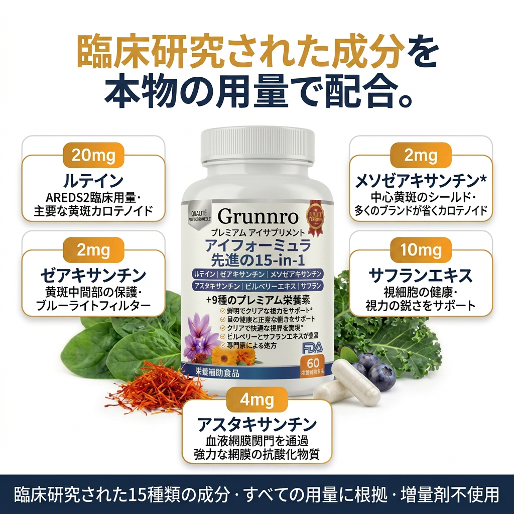 Canibiome™ 15-in-1 アイフォーミュラ - Formule - JP
