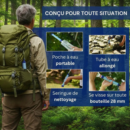 Paille filtrante d'urgence Hydra-Pur 400™ (1500 Litres)