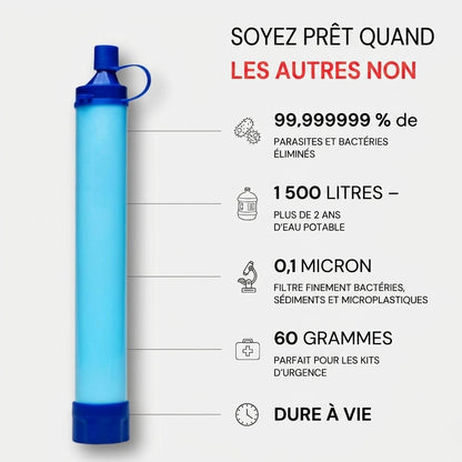 Paille filtrante d'urgence Hydra-Pur 400™ (1500 Litres)