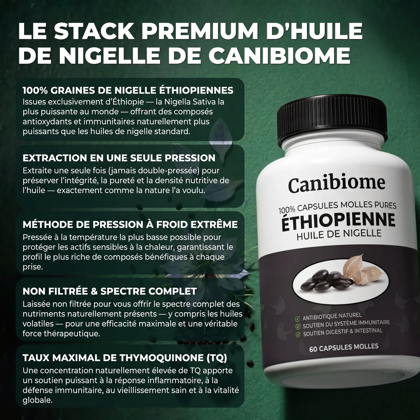 Huile de Nigelle d'Éthiopie Canibiome™