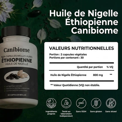 Huile de Nigelle d'Éthiopie Canibiome™