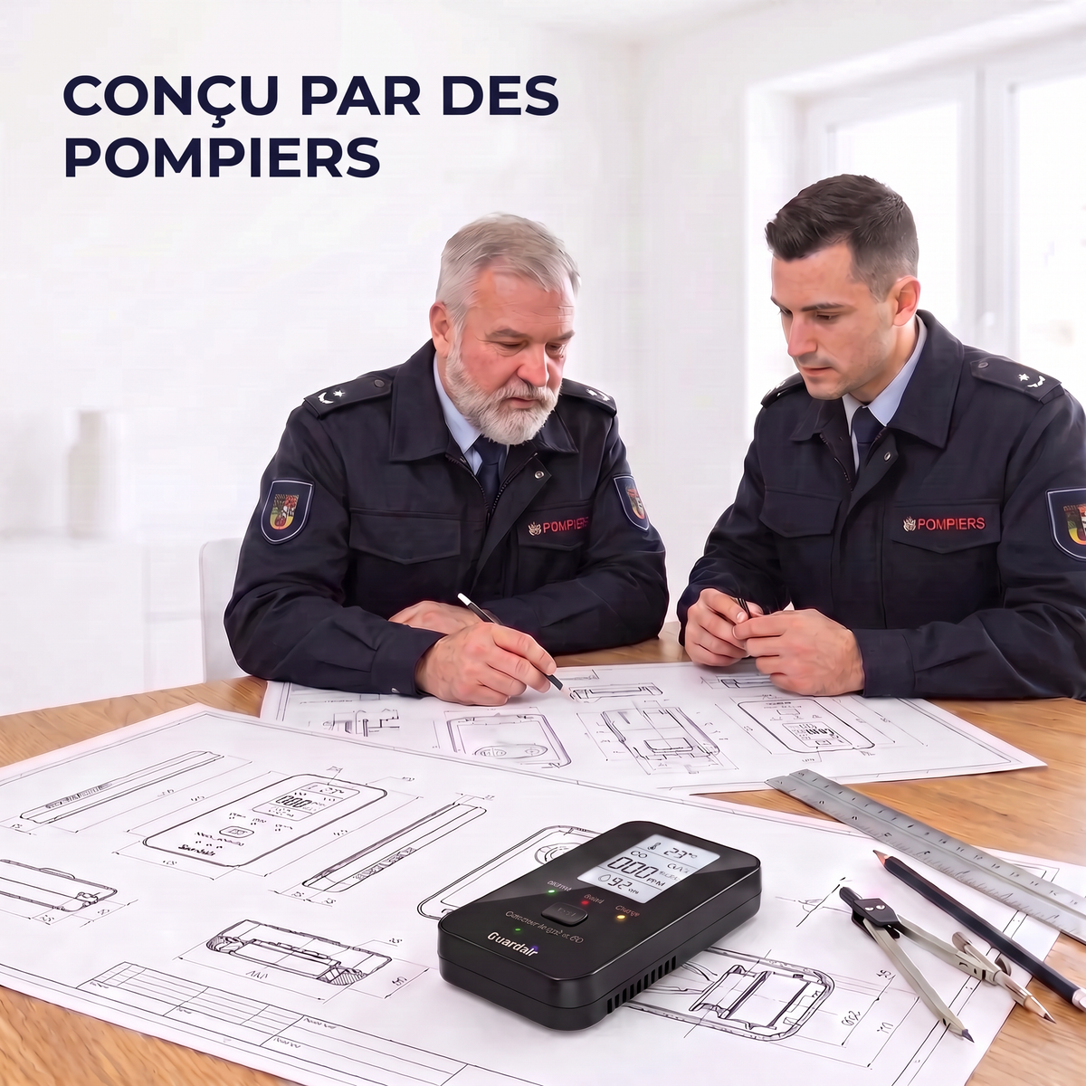 Guardair branché sur une prise murale
