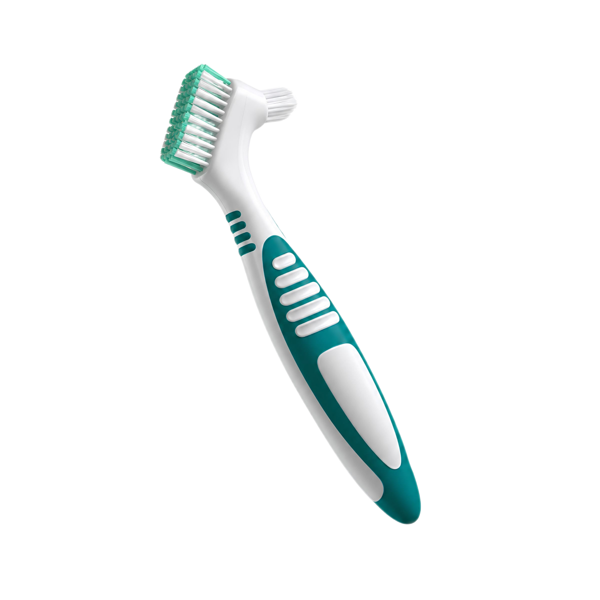 Brosse à dentier double action