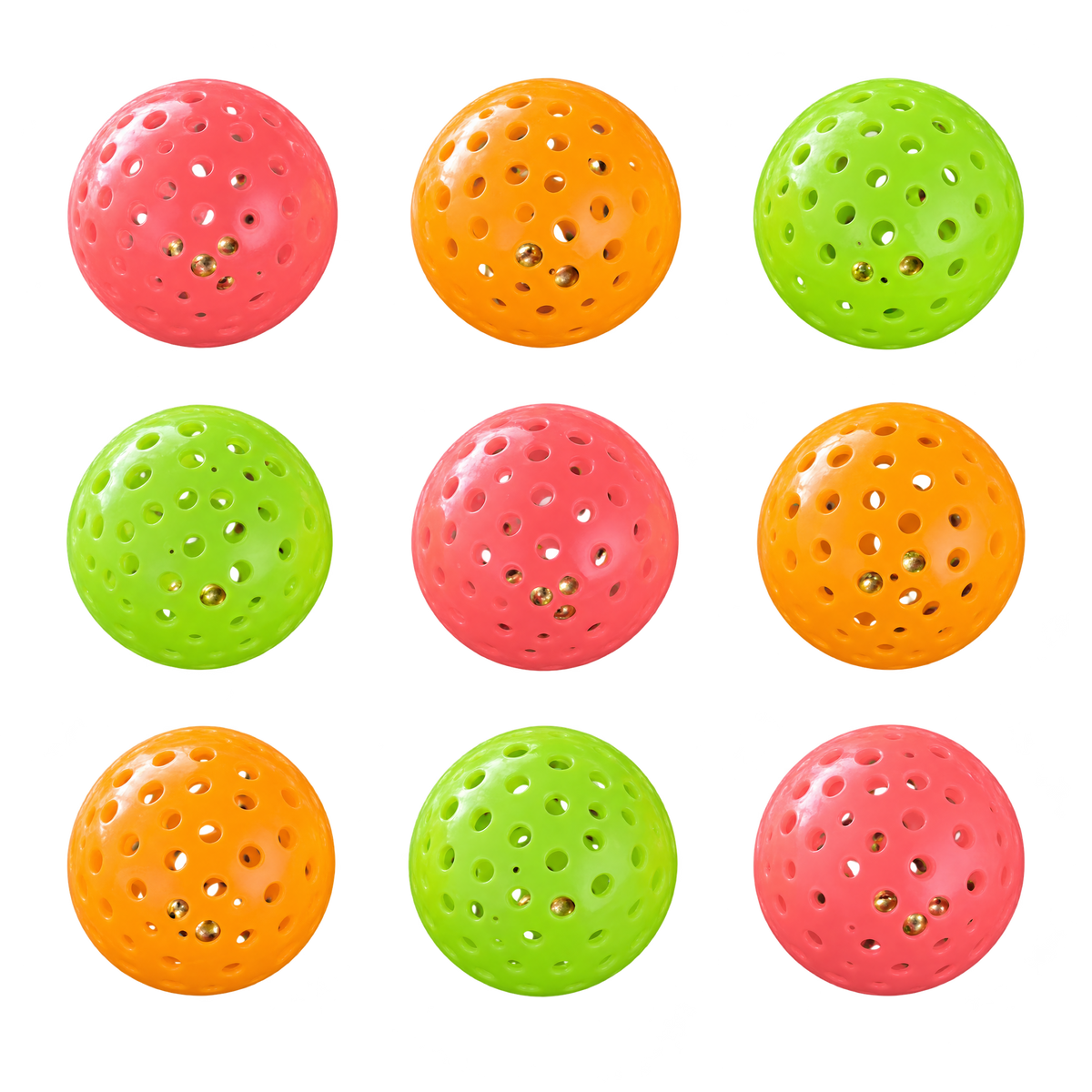 9 balles à grelot interactives