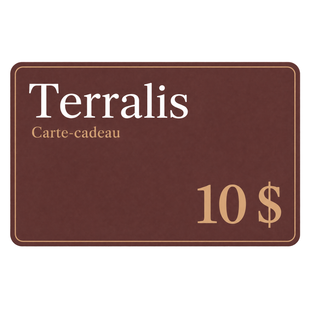 Carte-cadeau de 10 $