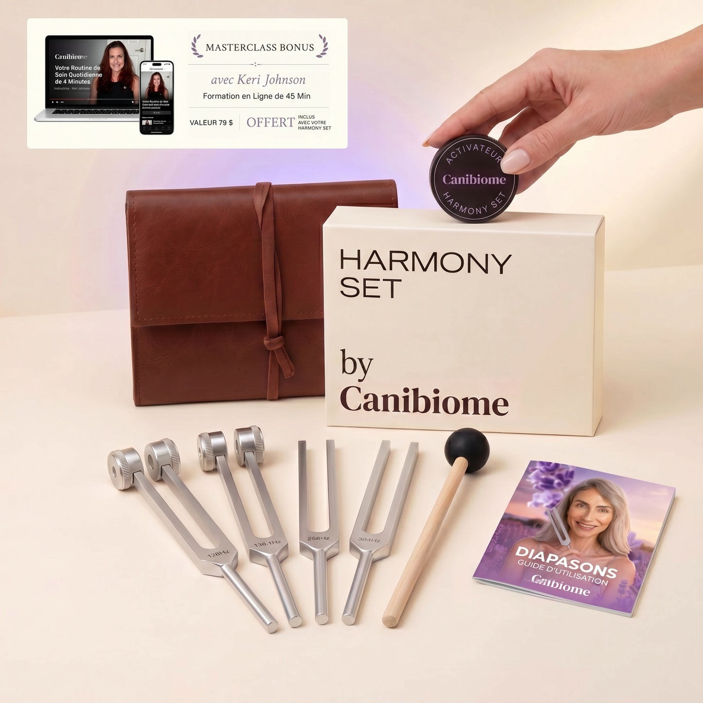 Set de Diapasons Thérapeutiques Canibiome™