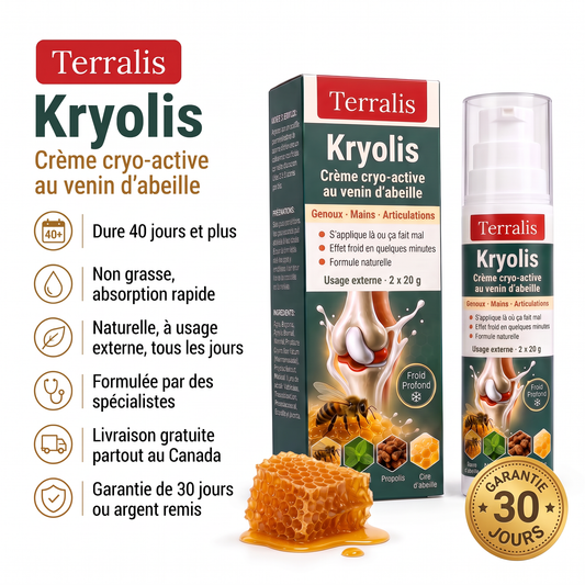 Kryolis, gel articulaire à effet froid de Terralis