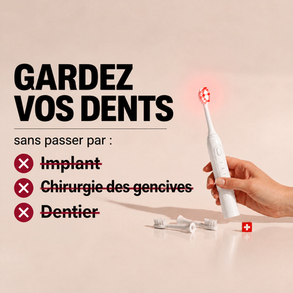 Brosse à dents sonique à lumière rouge Dentalys - DTL-CA
