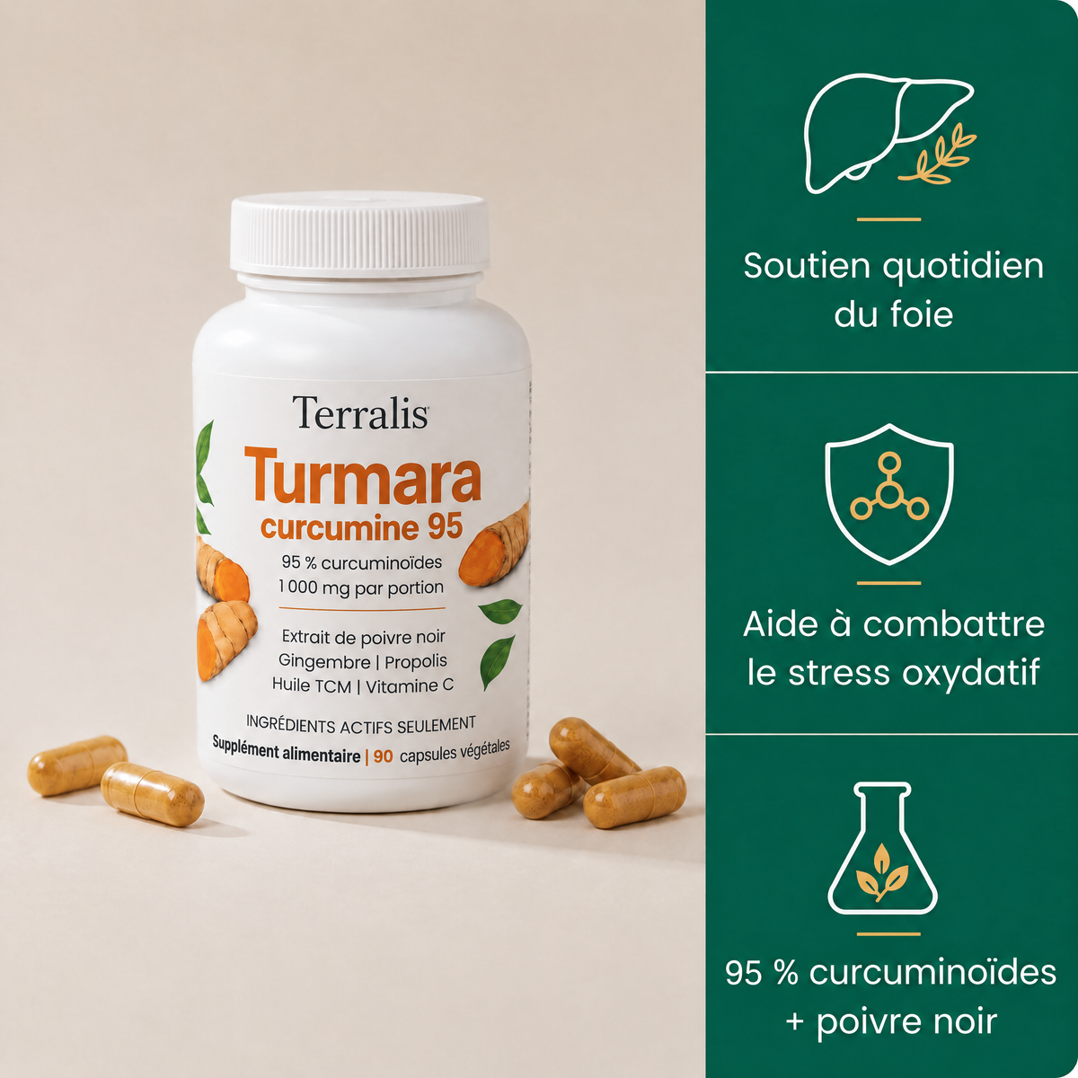 Gélules de curcuma Turmara - 2062TRM-CA