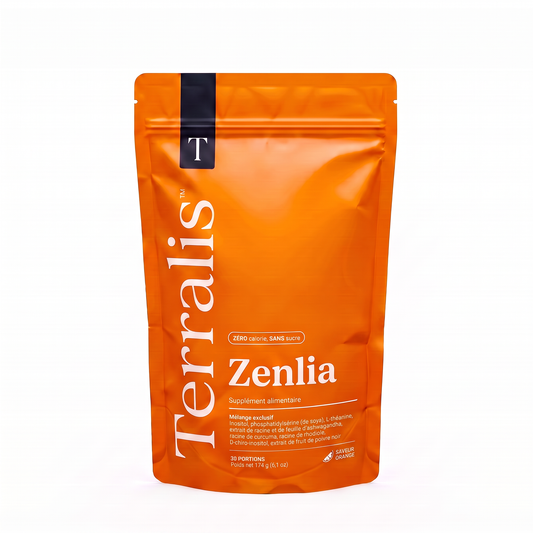 Zenlia, supplément alimentaire en poudre, saveur orange, 30 portions