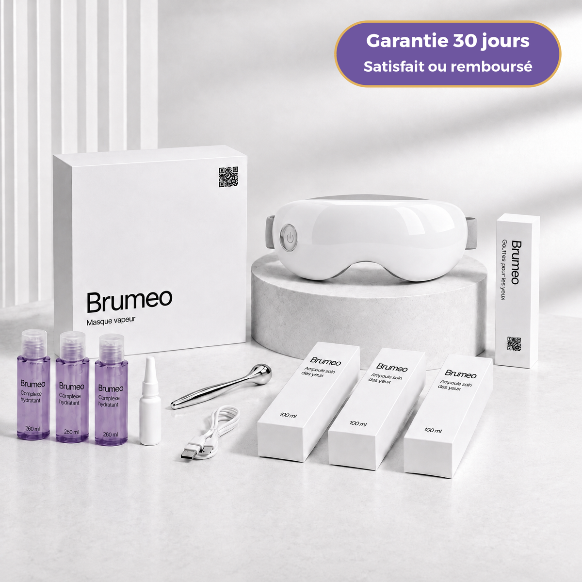 Masque vapeur pour les yeux secs Brumeo - BRM-CA