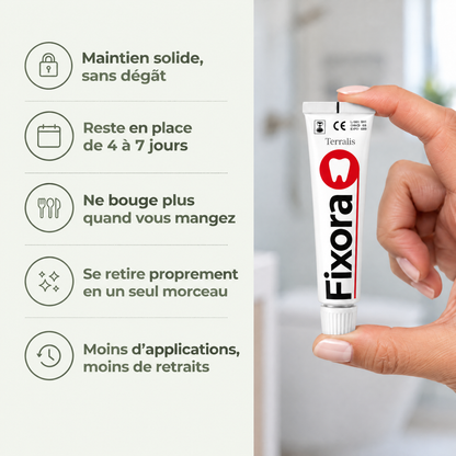 Gel de fixation pour dentier Fixora - FXR-CA