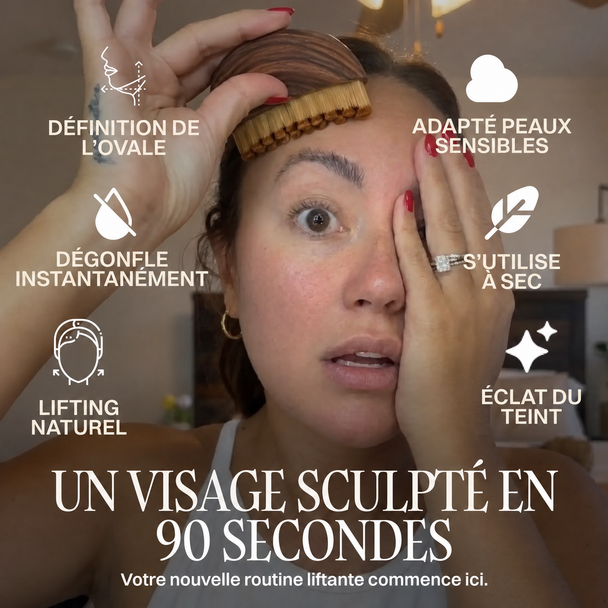 Brosse lymphatique visage Ovalia - OVL-CA