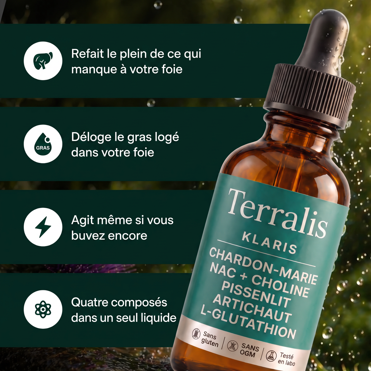 Klaris, juste 2 ml par jour