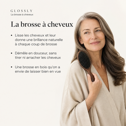 Brosse en poils de sanglier Glossly - GLS-CA