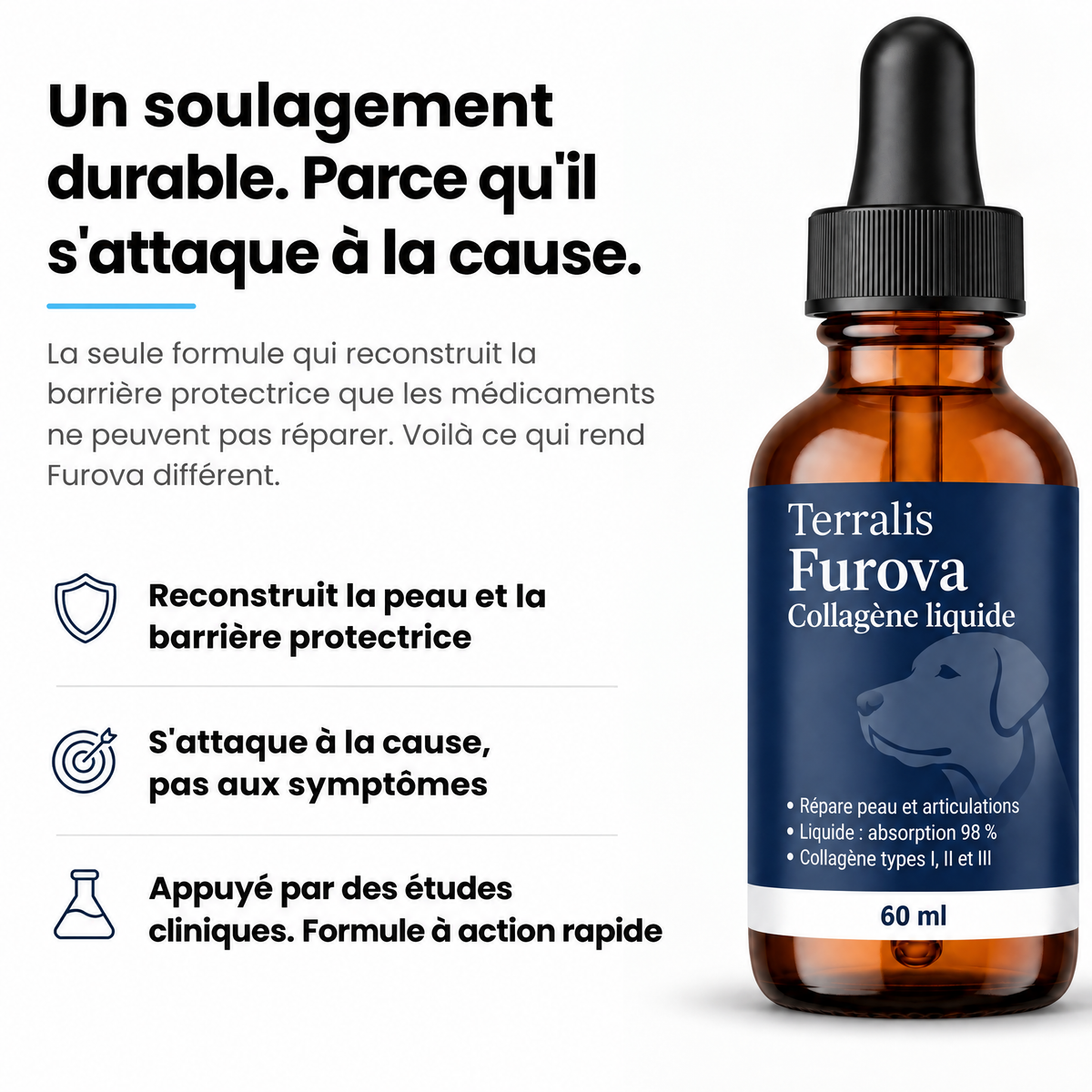 Collagène liquide pour chien Furova - FRV-CA