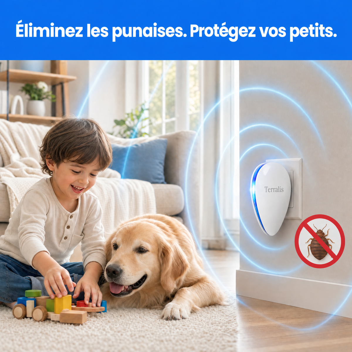 Répulsif à ultrasons anti-nuisibles Sonivex - SNV-CA