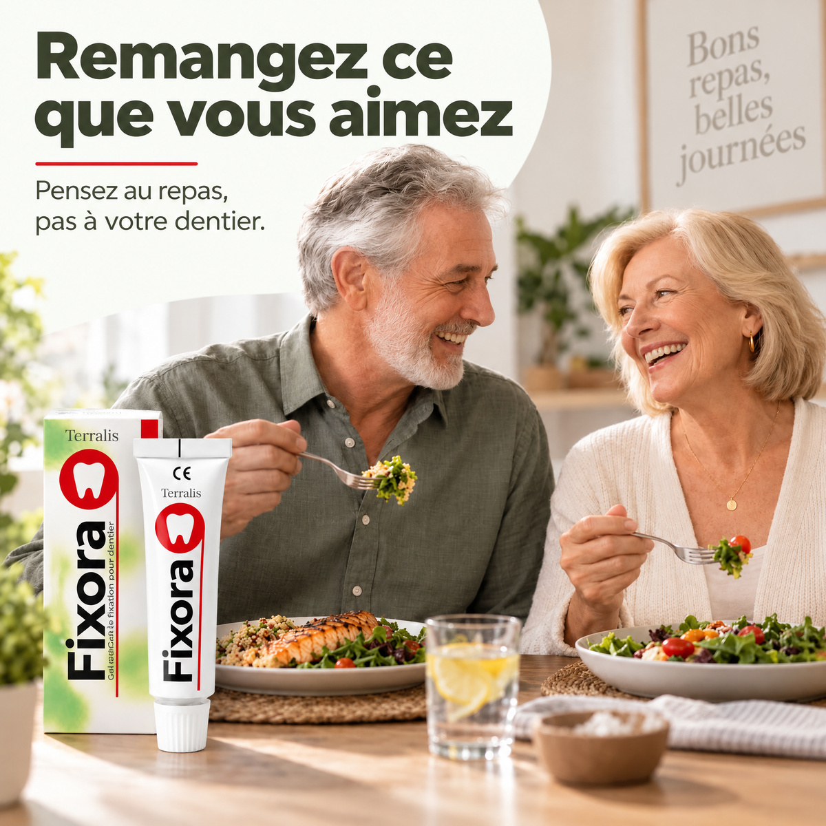 Gel de fixation pour dentier Fixora - FXR-CA
