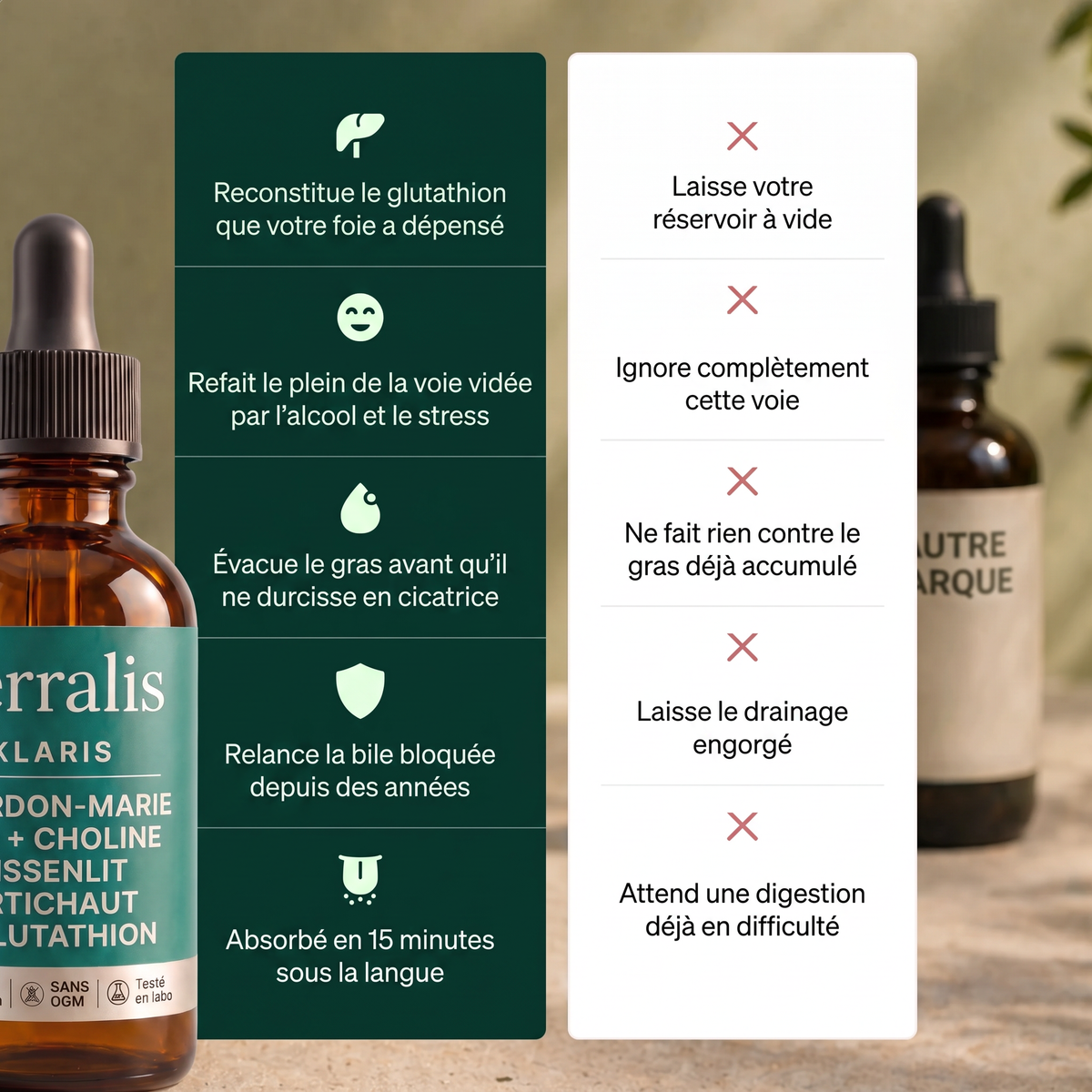 Klaris, quatre composés dans un seul liquide