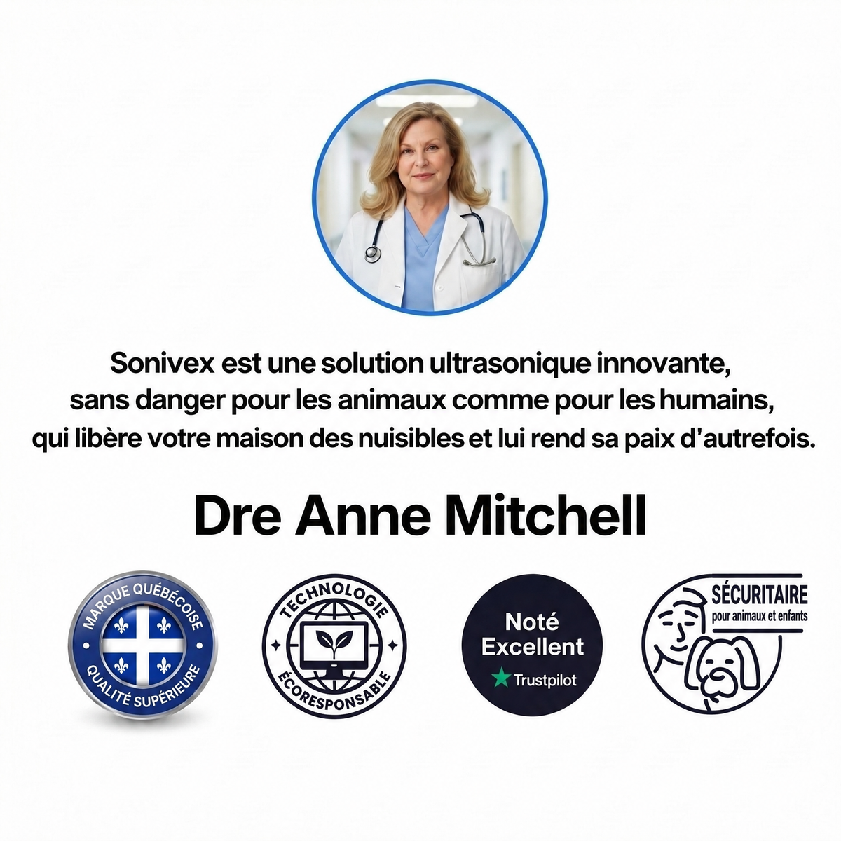 Répulsif à ultrasons anti-nuisibles Sonivex - SNV-CA