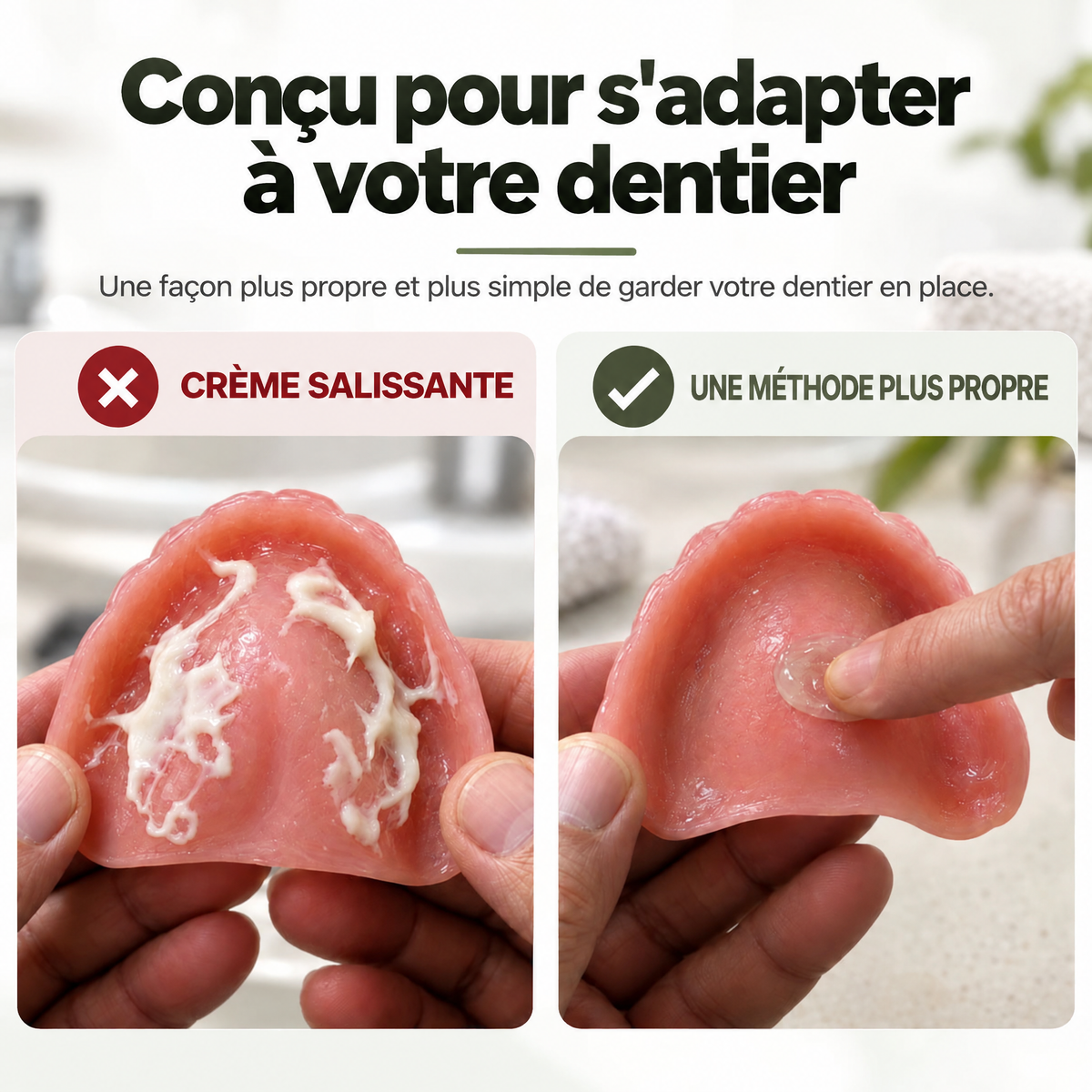 Gel de fixation pour dentier Fixora - FXR-CA