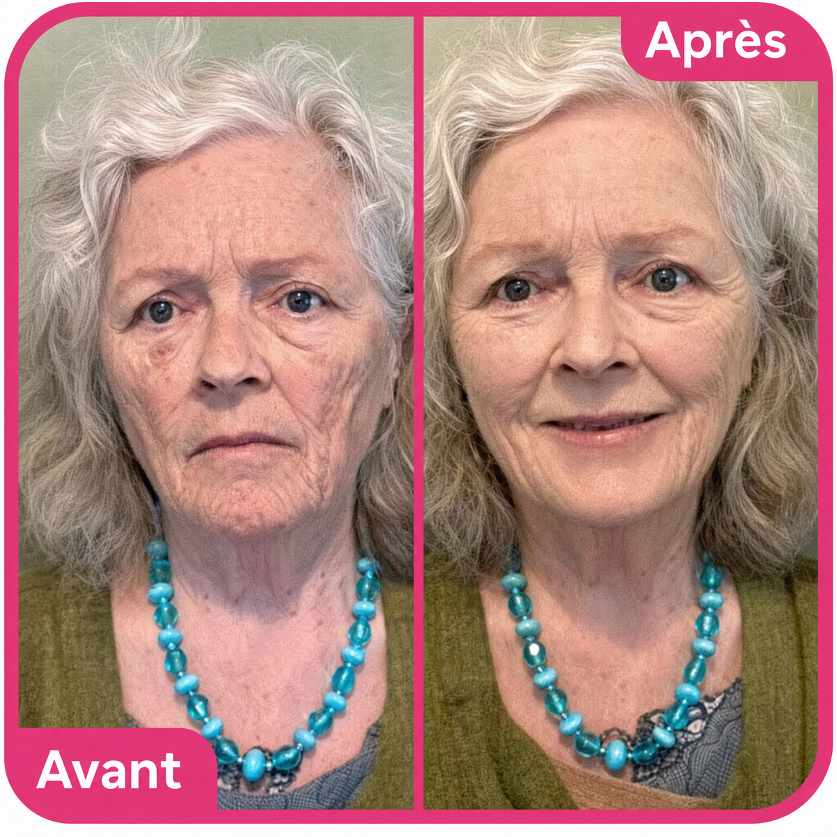 Stick de maquillage Everglow appliqué sur le visage