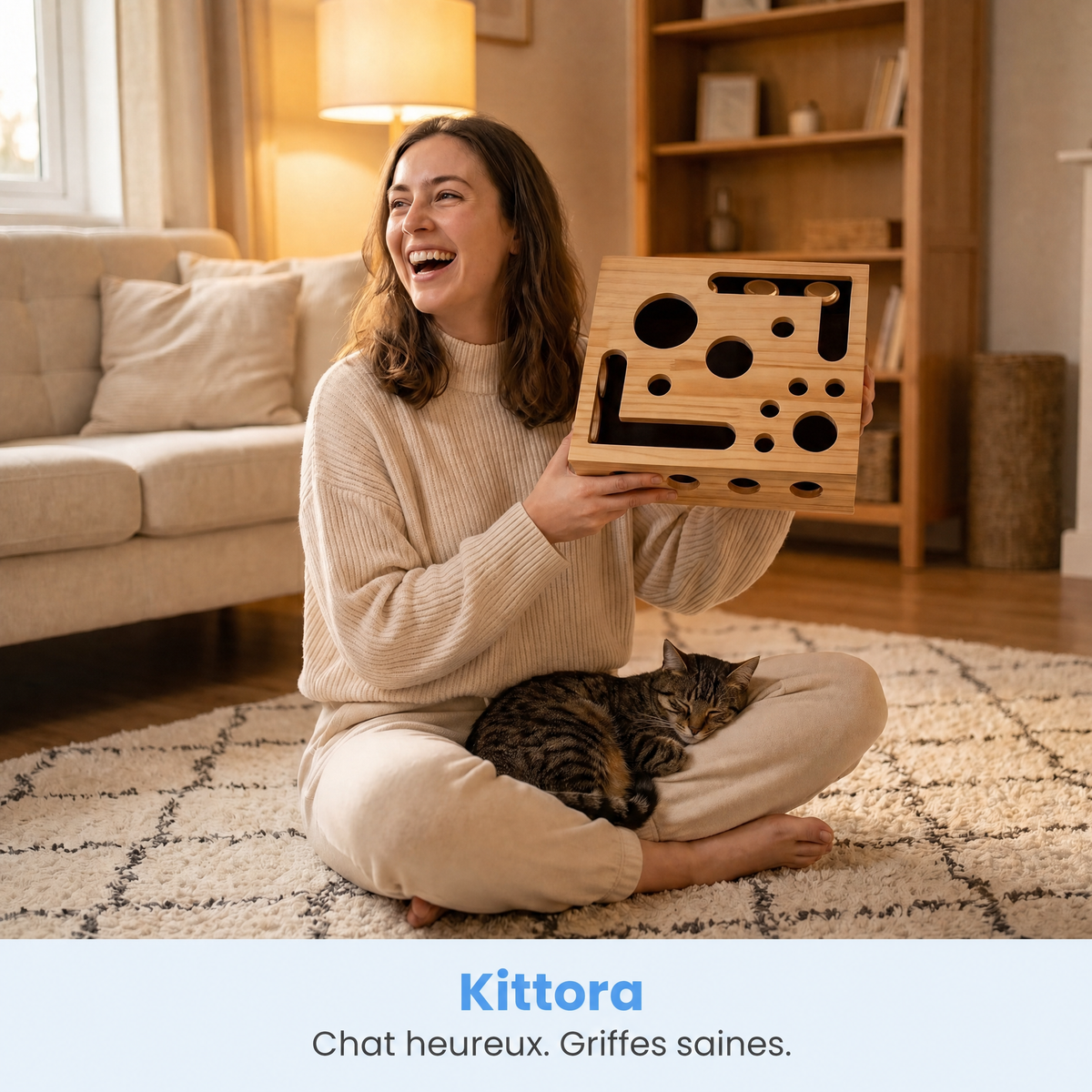 Kittora : glissez une gâterie à l'intérieur et laissez le chat faire le reste