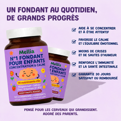 Fondants concentration et calme pour enfants Mellia - MLA-CA