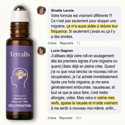 Roll-on pour la recuperation post-migraine Terralis