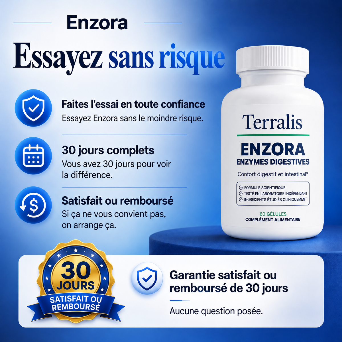 Gélules d'enzymes digestives Enzora - ENZ-CA