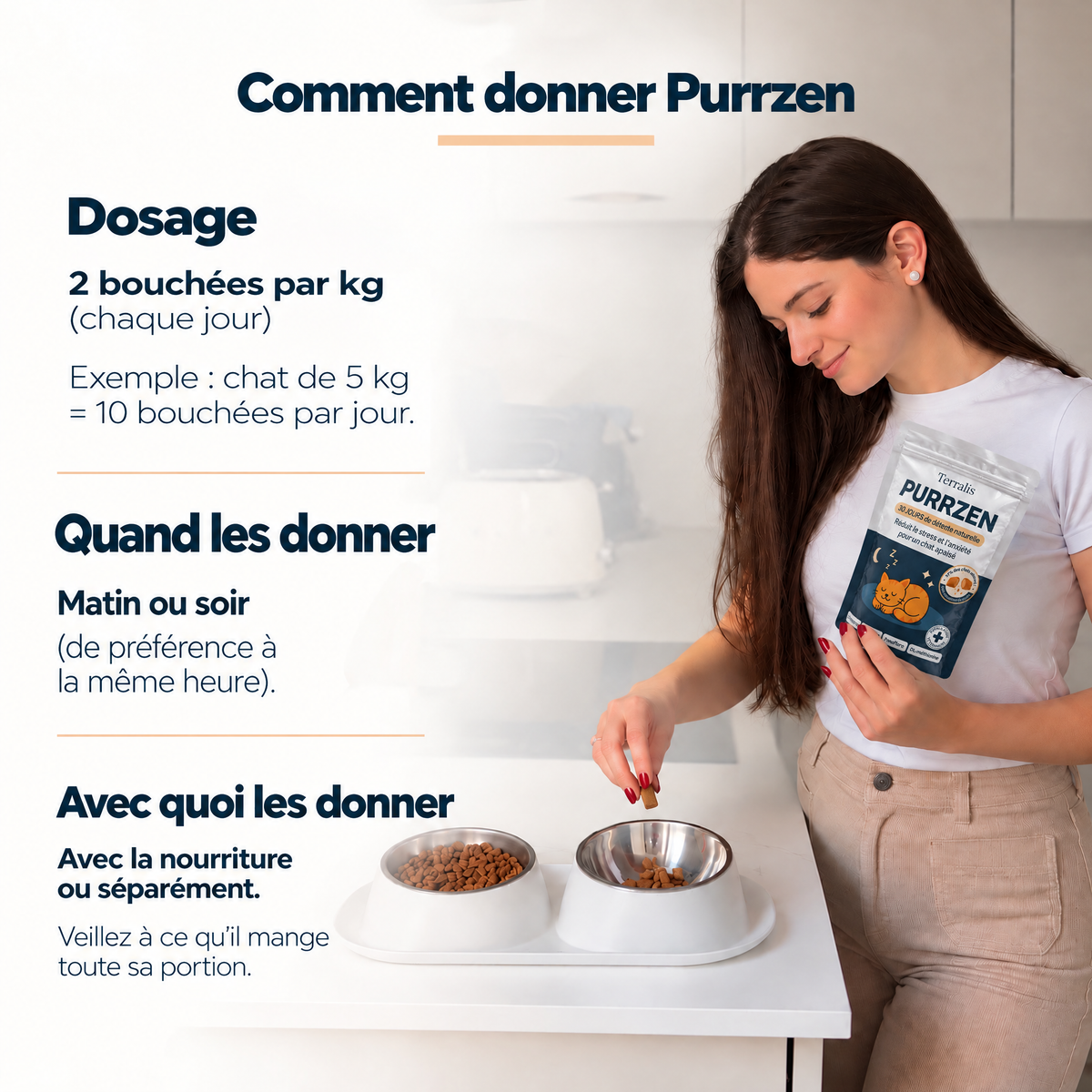 Bouchées apaisantes pour chat Purrzen - PRZ-CA