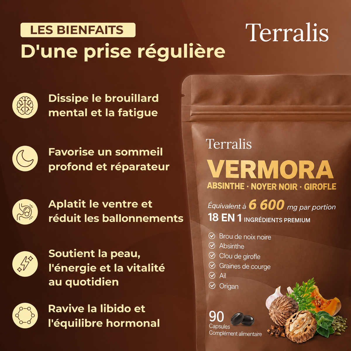Capsules antiparasitaires Vermora - VRM-CA