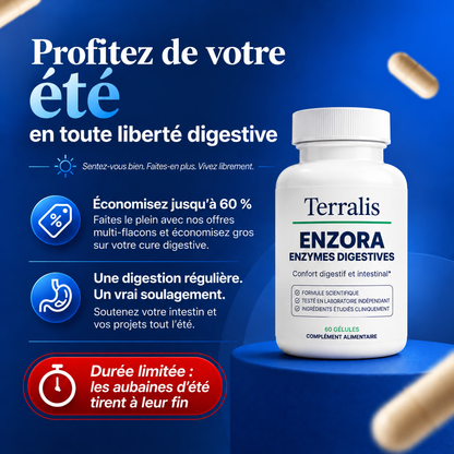 Gélules d'enzymes digestives Enzora - ENZ-CA