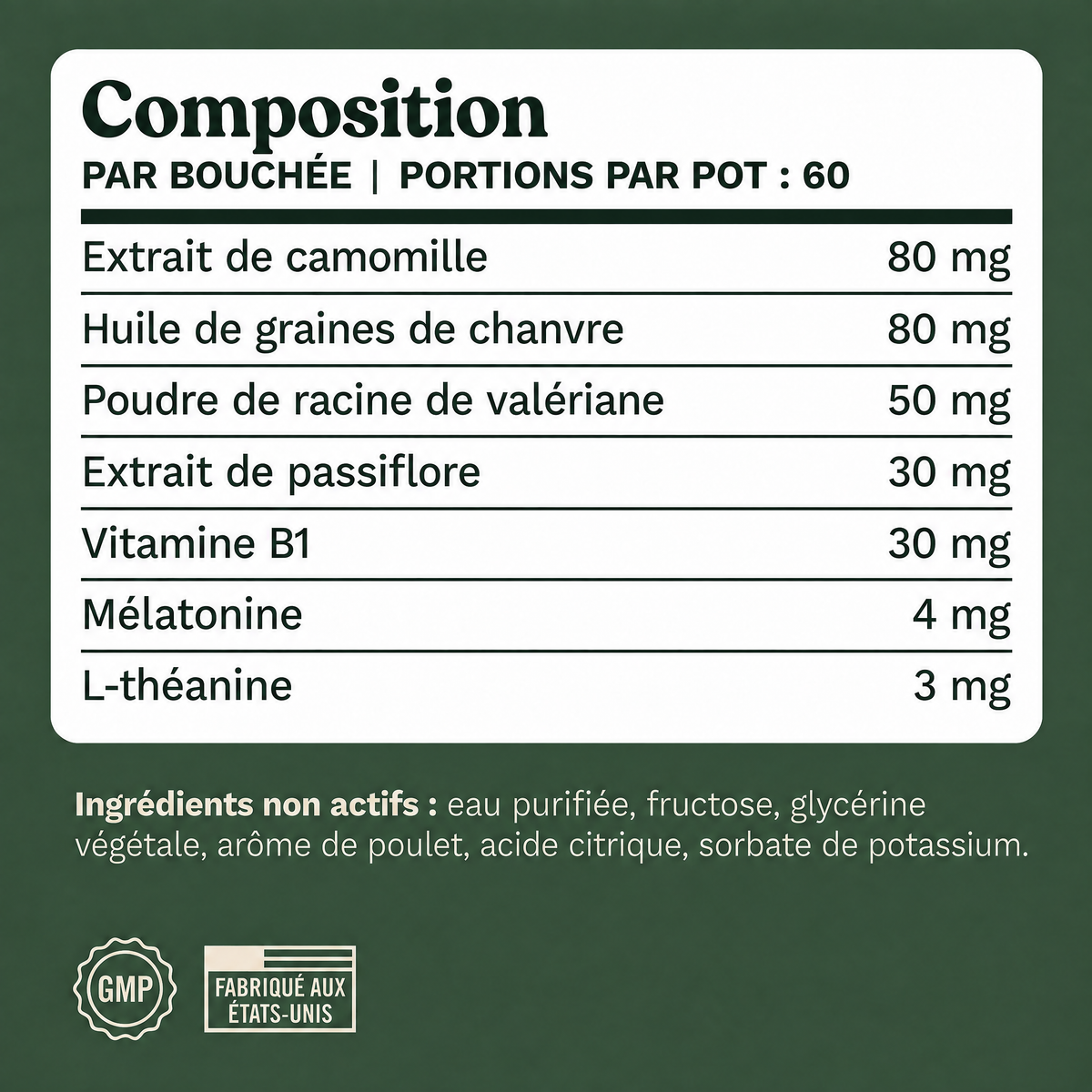 Friandises apaisantes pour chien Hushly - HSH-CA
