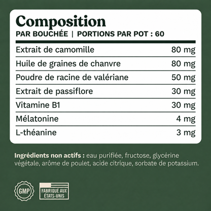 Friandises apaisantes pour chien Hushly - HSH-CA