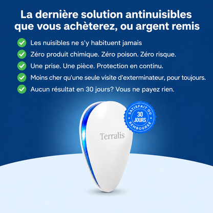 Répulsif à ultrasons anti-nuisibles Sonivex - SNV-CA