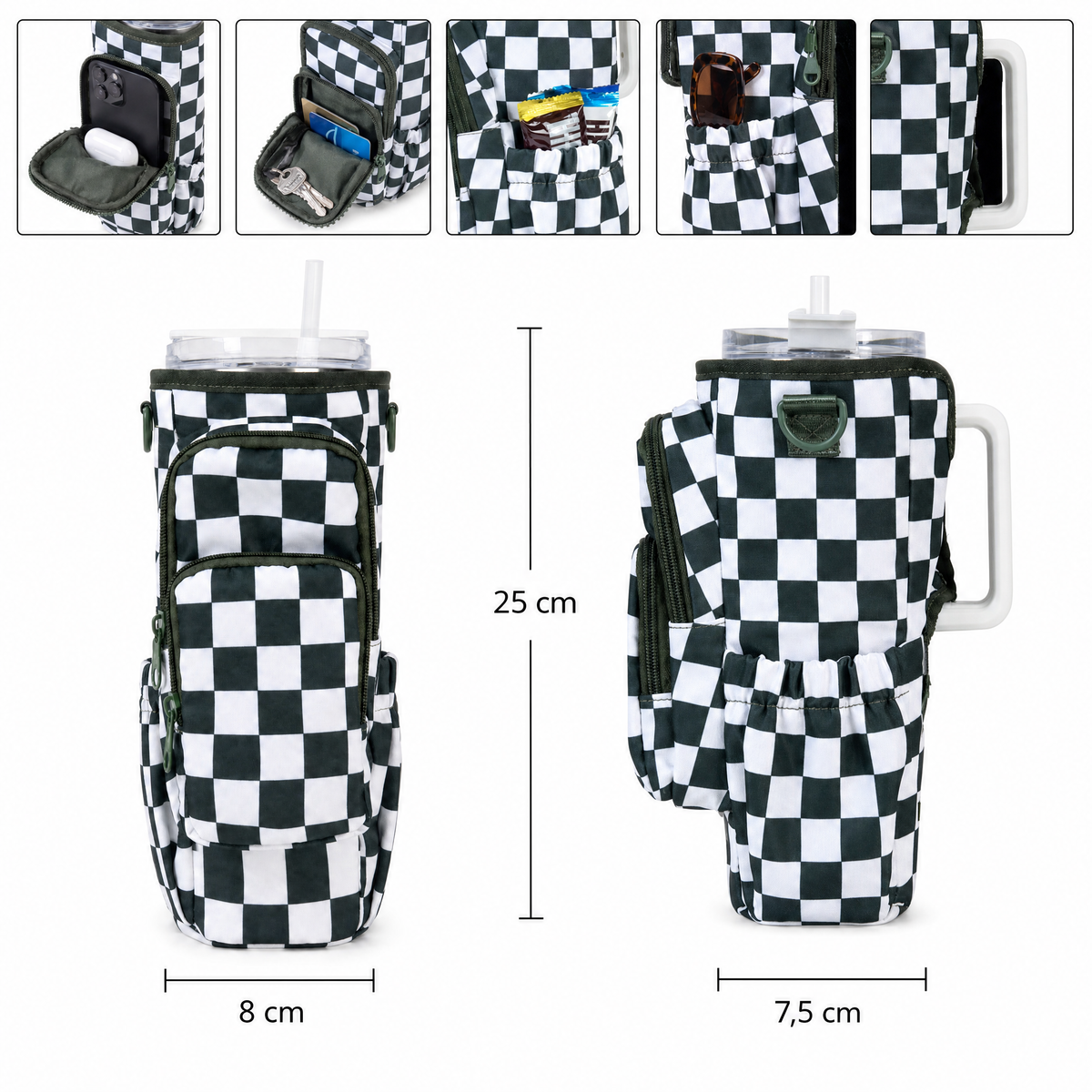 Dimensions du sac à gourde Frostly en centimètres