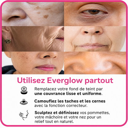 Texture fondante du stick Everglow estompée sur la peau