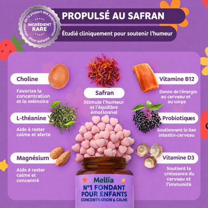 Fondants concentration et calme pour enfants Mellia - MLA-CA