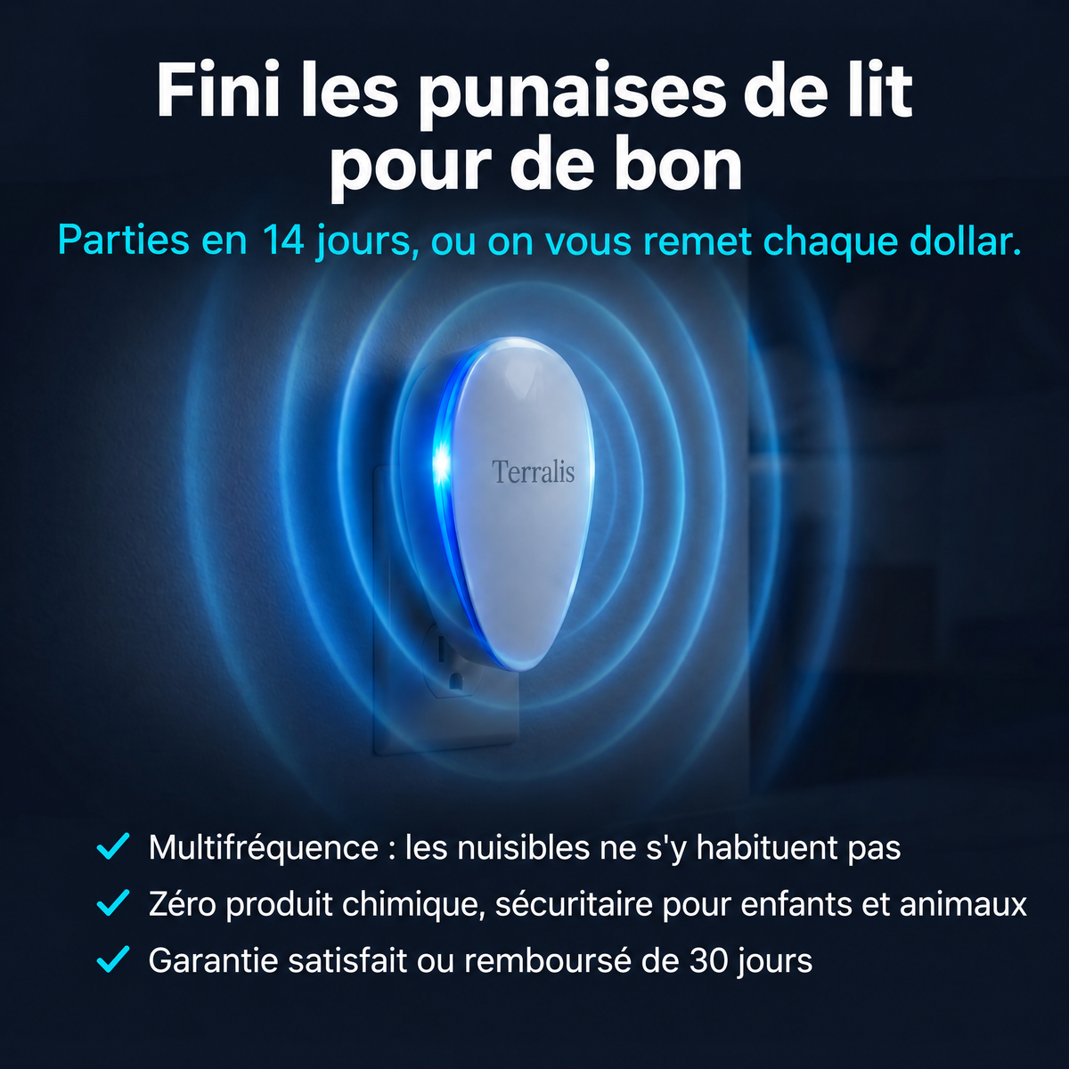Répulsif à ultrasons anti-nuisibles Sonivex - SNV-CA